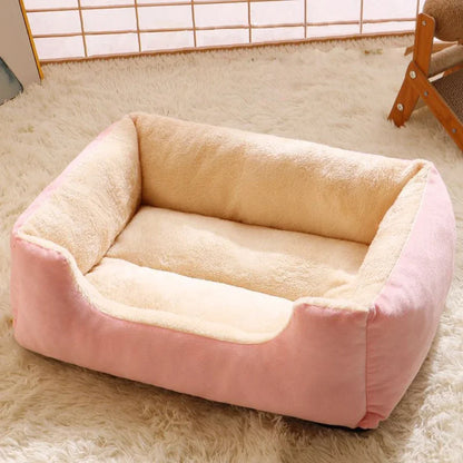 Cozy Plush Cat Bed – Soft & Breathable Pet Cushion for Cats and Small Dogs