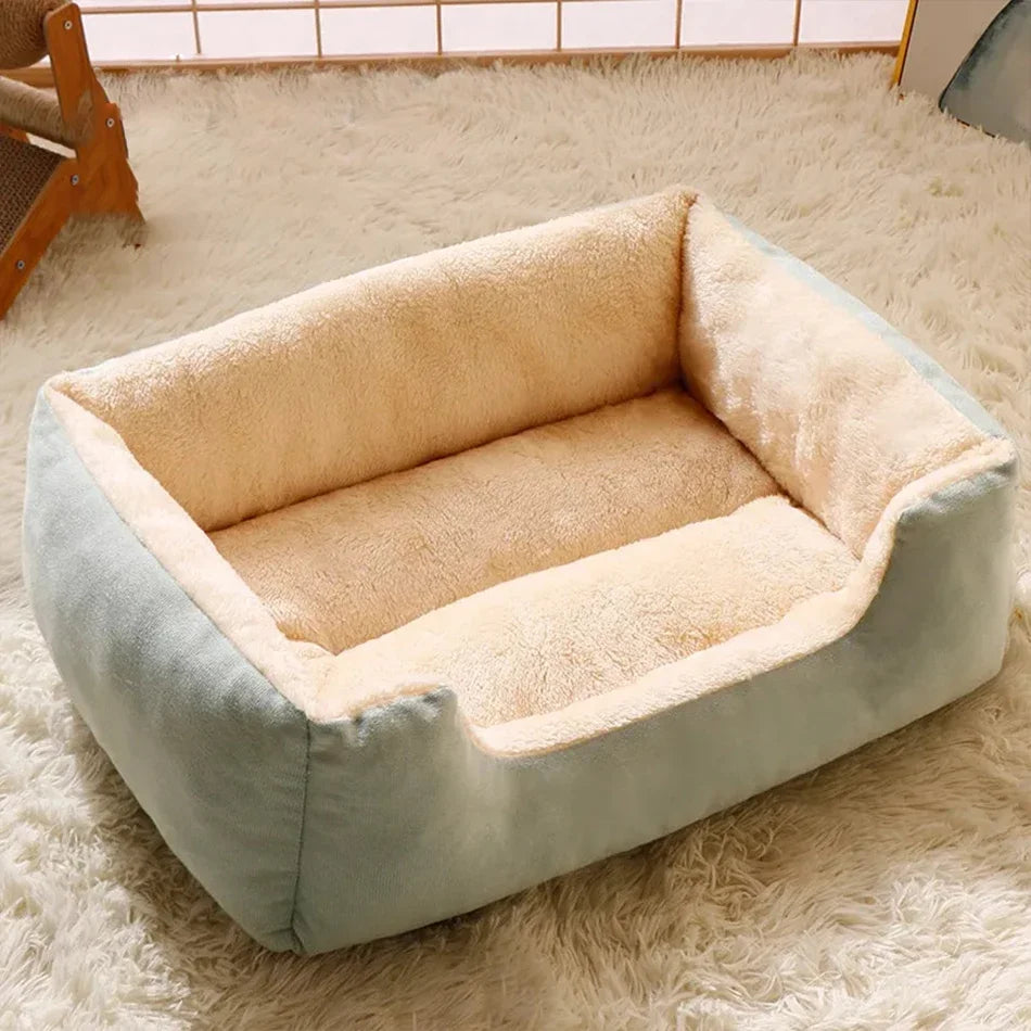 Cozy Plush Cat Bed – Soft & Breathable Pet Cushion for Cats and Small Dogs