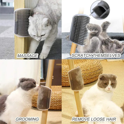 Cat Corner Braider – The Self-Grooming Brush Every Cat Deserves!