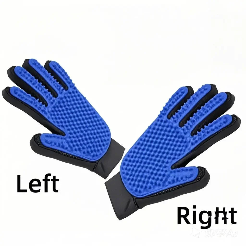 Pet Grooming Glove – 2-in-1 Hair Remover & Massage Brush for Dogs and Cats
