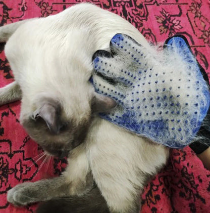 Pet Grooming Glove – 2-in-1 Hair Remover & Massage Brush for Dogs and Cats