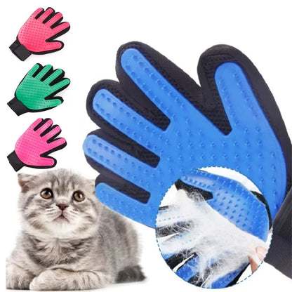 Pet Grooming Glove – 2-in-1 Hair Remover & Massage Brush for Dogs and Cats