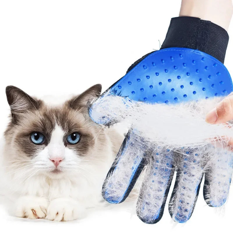 Pet Grooming Glove – 2-in-1 Hair Remover & Massage Brush for Dogs and Cats