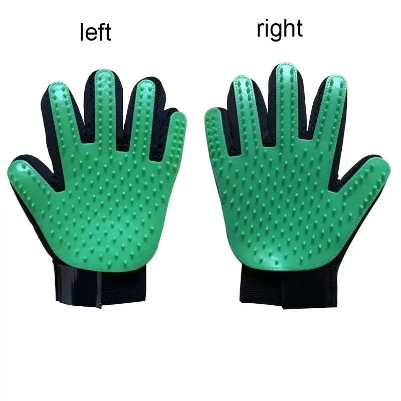 Pet Grooming Glove – 2-in-1 Hair Remover & Massage Brush for Dogs and Cats