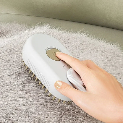 SteamBrush 3-in-1 Electric Pet Grooming Brush – Clean, Massage & Shine in One Go!