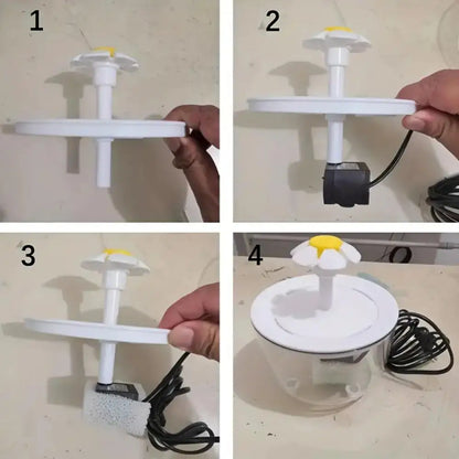 PureFlow – Automatic Cat Water Fountain 1.2L USB Electric Silent Filtered Dispenser