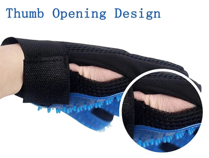 Pet Grooming Glove – 2-in-1 Hair Remover & Massage Brush for Dogs and Cats