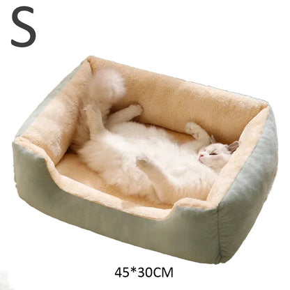 Cozy Plush Cat Bed – Soft & Breathable Pet Cushion for Cats and Small Dogs