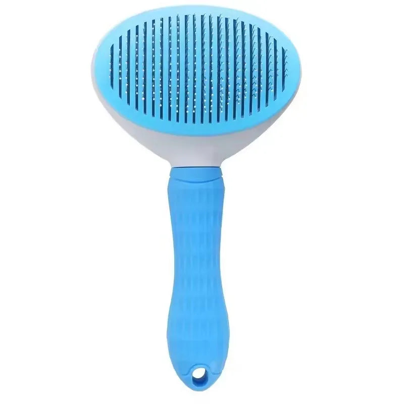 Self-Cleaning Pet Grooming Brush – Stainless Steel Hair Remover for Dogs & Cats with Long or Short Hair