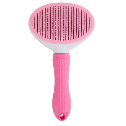 Self-Cleaning Pet Grooming Brush – Stainless Steel Hair Remover for Dogs & Cats with Long or Short Hair