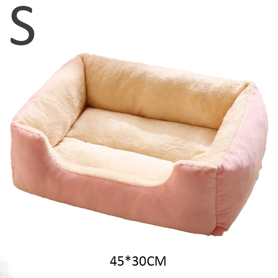 Cozy Plush Cat Bed – Soft & Breathable Pet Cushion for Cats and Small Dogs