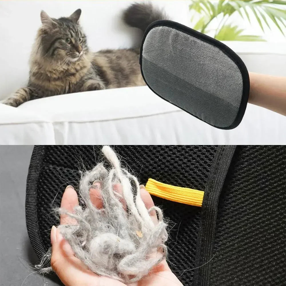 Say Goodbye to Pet Hair Around the House with the Electrostatic Hair Removal Glove – Quick, Effortless, and Mess-Free Cleaning!