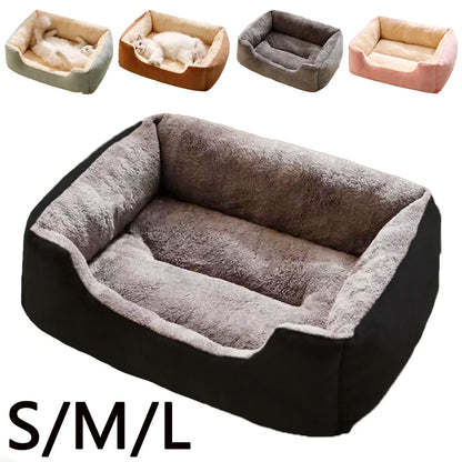 Cozy Plush Cat Bed – Soft & Breathable Pet Cushion for Cats and Small Dogs