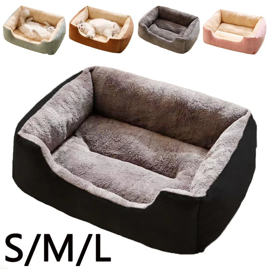 Cozy Plush Cat Bed – Soft & Breathable Pet Cushion for Cats and Small Dogs