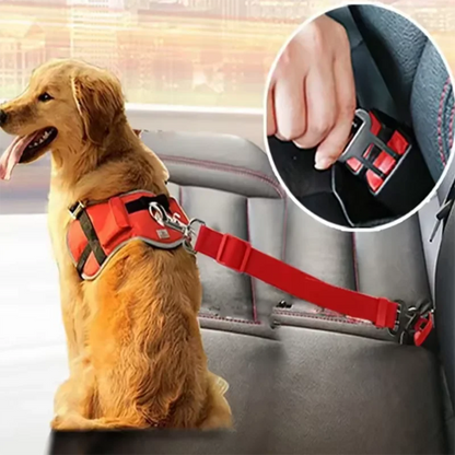 Adjustable Dog Car Seat Belt – Safety Harness Leash for Secure Pet Travel