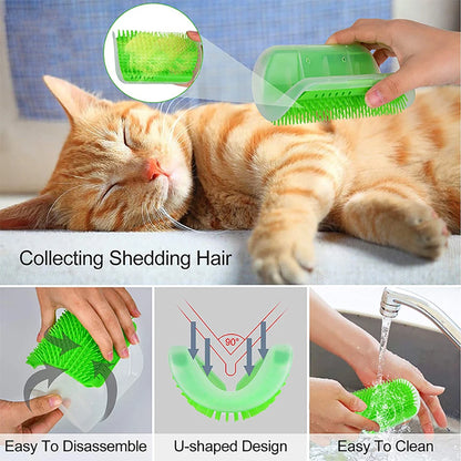 Cat Corner Braider – The Self-Grooming Brush Every Cat Deserves!