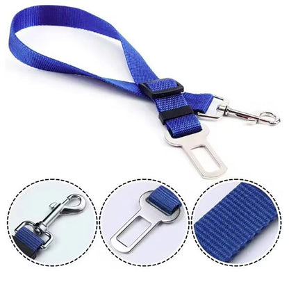 Adjustable Dog Car Seat Belt – Safety Harness Leash for Secure Pet Travel