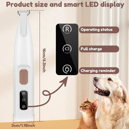 PawGroom™ LED Pet Trimmer – Precision Grooming Made Easy and Safe