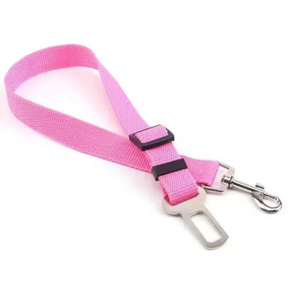 Adjustable Dog Car Seat Belt – Safety Harness Leash for Secure Pet Travel