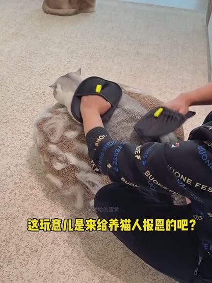 Say Goodbye to Pet Hair Around the House with the Electrostatic Hair Removal Glove – Quick, Effortless, and Mess-Free Cleaning!