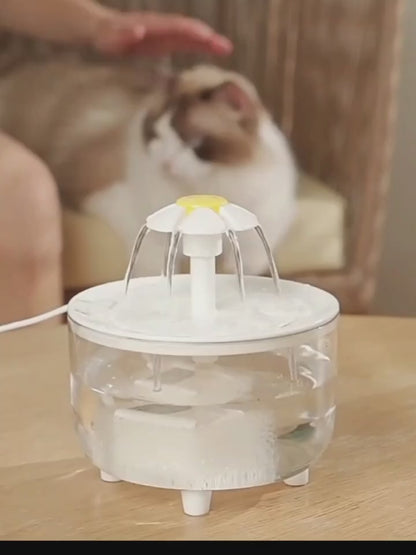 PureFlow – Automatic Cat Water Fountain 1.2L USB Electric Silent Filtered Dispenser